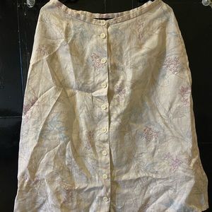 Vintage Linen Skirt